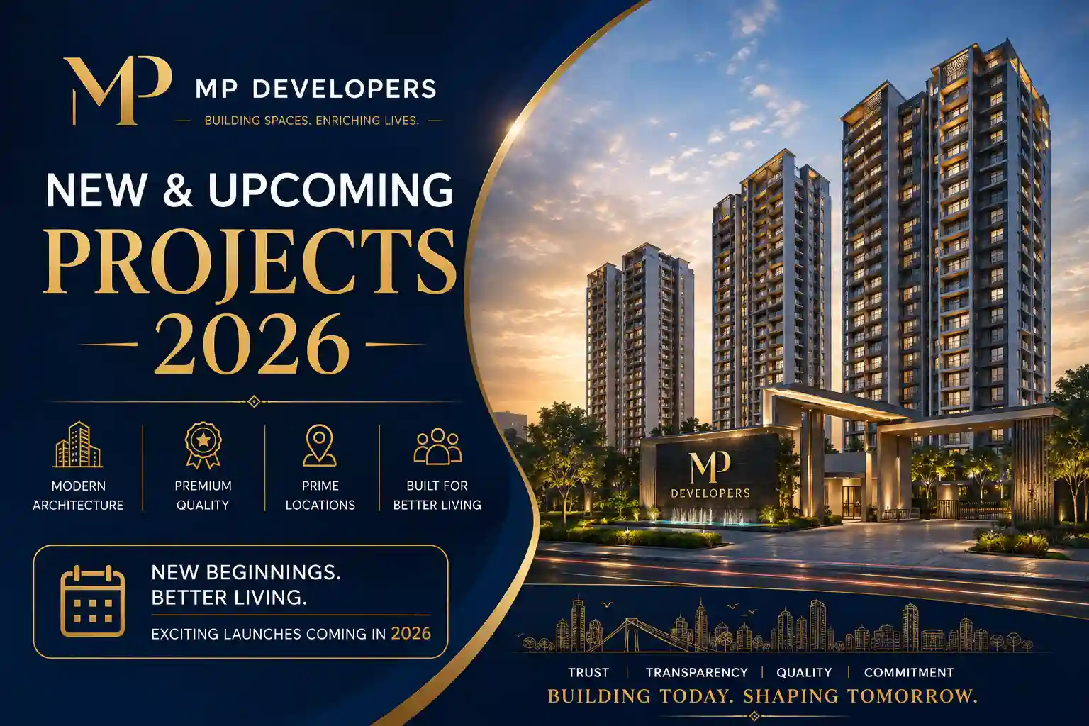 MP Developers upcoming projects in Chennai featuring premium apartments, villas, and residential plots with modern amenities